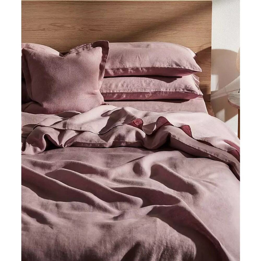 Gorgeous Bed Threads 100% French Linen King/Cal King Duvet - Lavender Blush